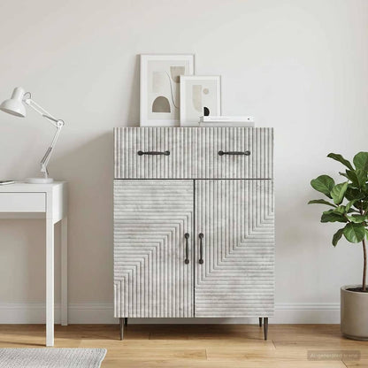 vidaXL Sideboard Concrete Grey 66 x 34.5 x 89.5 cm Engineered Wood