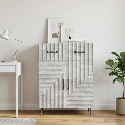 vidaXL Sideboard Concrete Grey 66 x 34.5 x 89.5 cm Engineered Wood