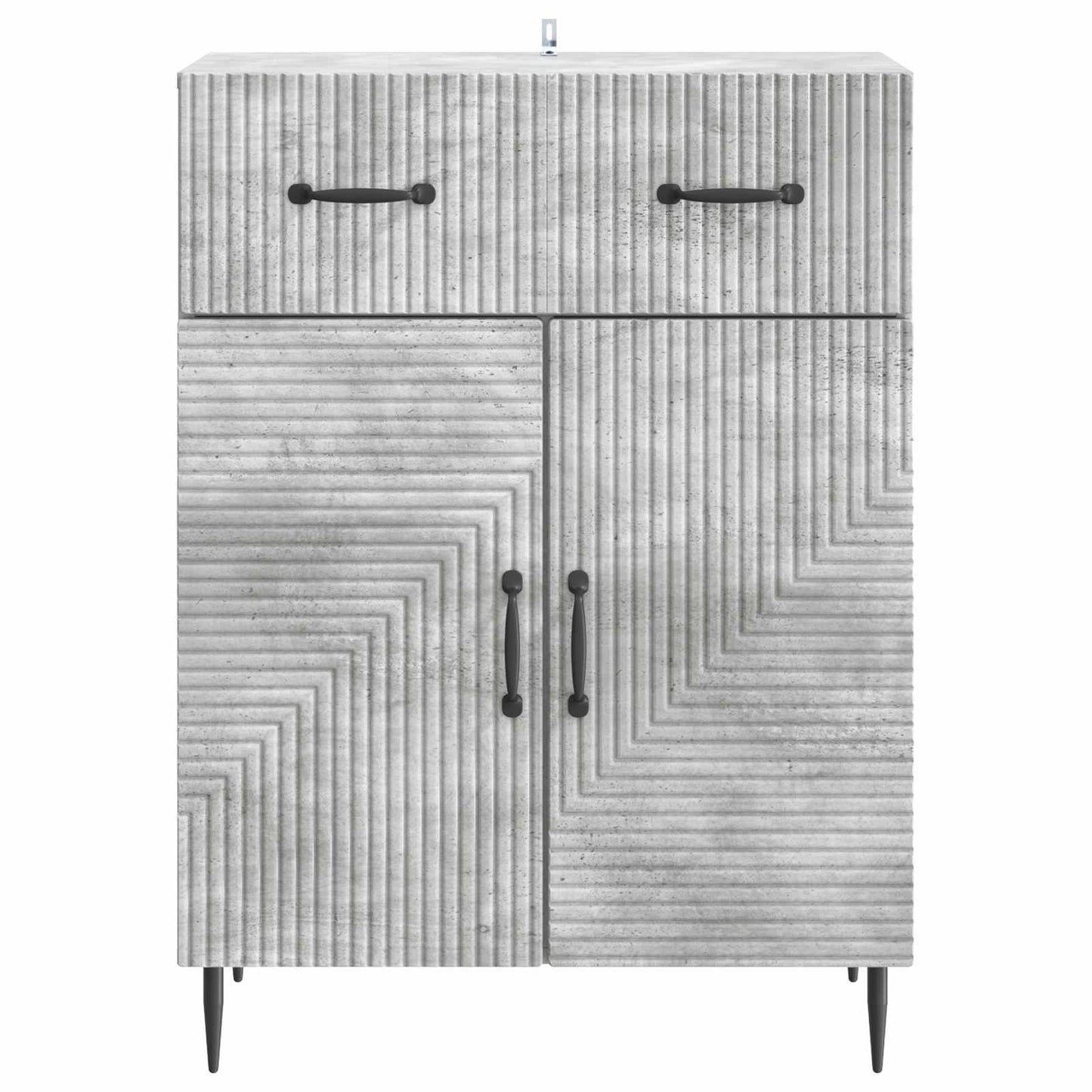 vidaXL Sideboard Concrete Grey 66 x 34.5 x 89.5 cm Engineered Wood