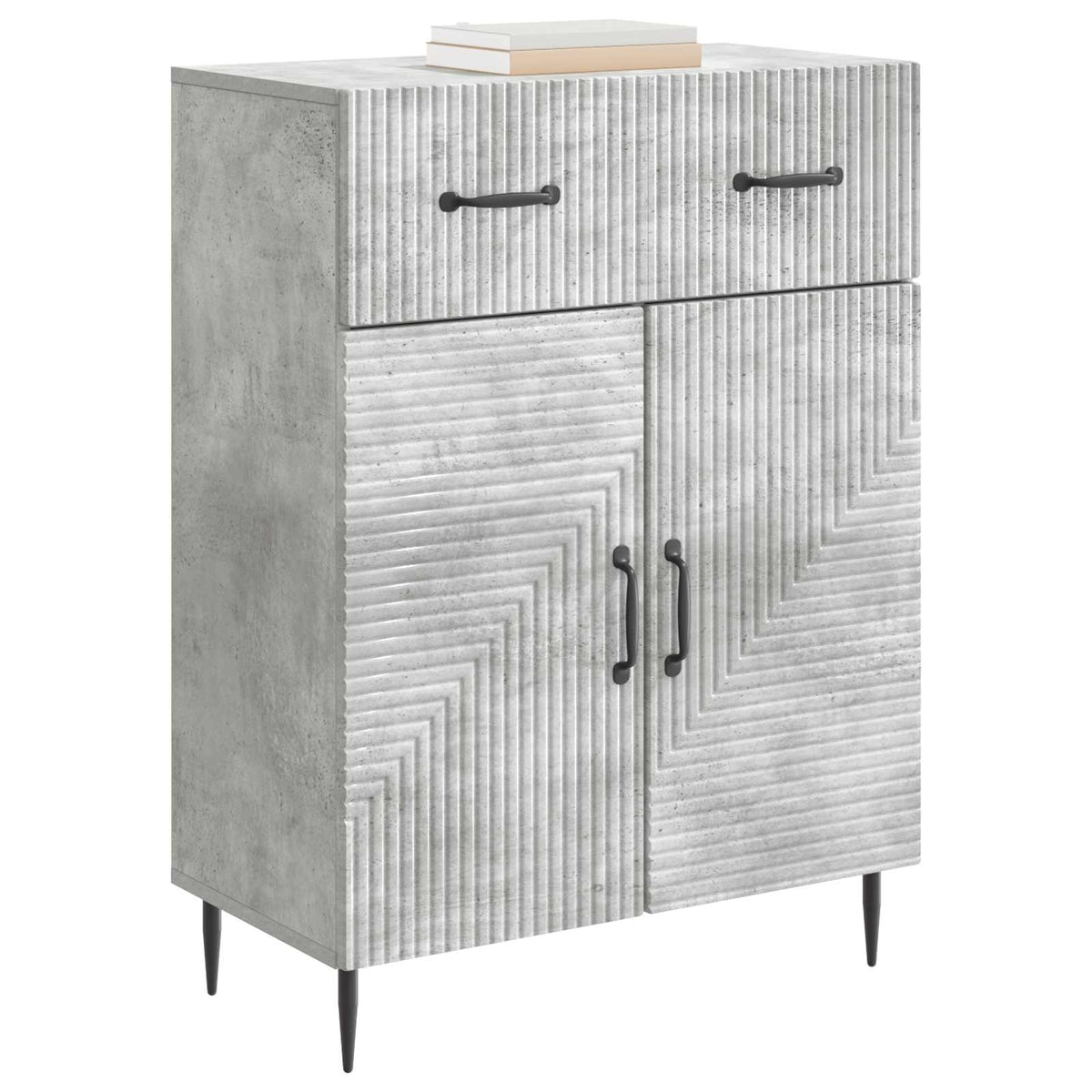 vidaXL Sideboard Concrete Grey 66 x 34.5 x 89.5 cm Engineered Wood