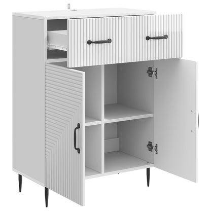 vidaXL Sideboard High Gloss White 66 x 34.5 x 89.5 cm Engineered Wood