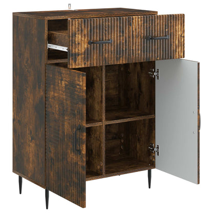 vidaXL Sideboard Smoked Oak 66 x 34.5 x 89.5 cm Engineered Wood