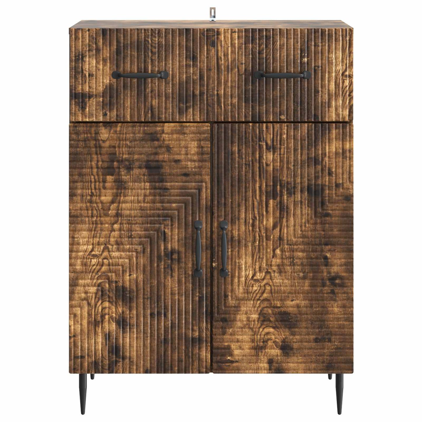 vidaXL Sideboard Smoked Oak 66 x 34.5 x 89.5 cm Engineered Wood