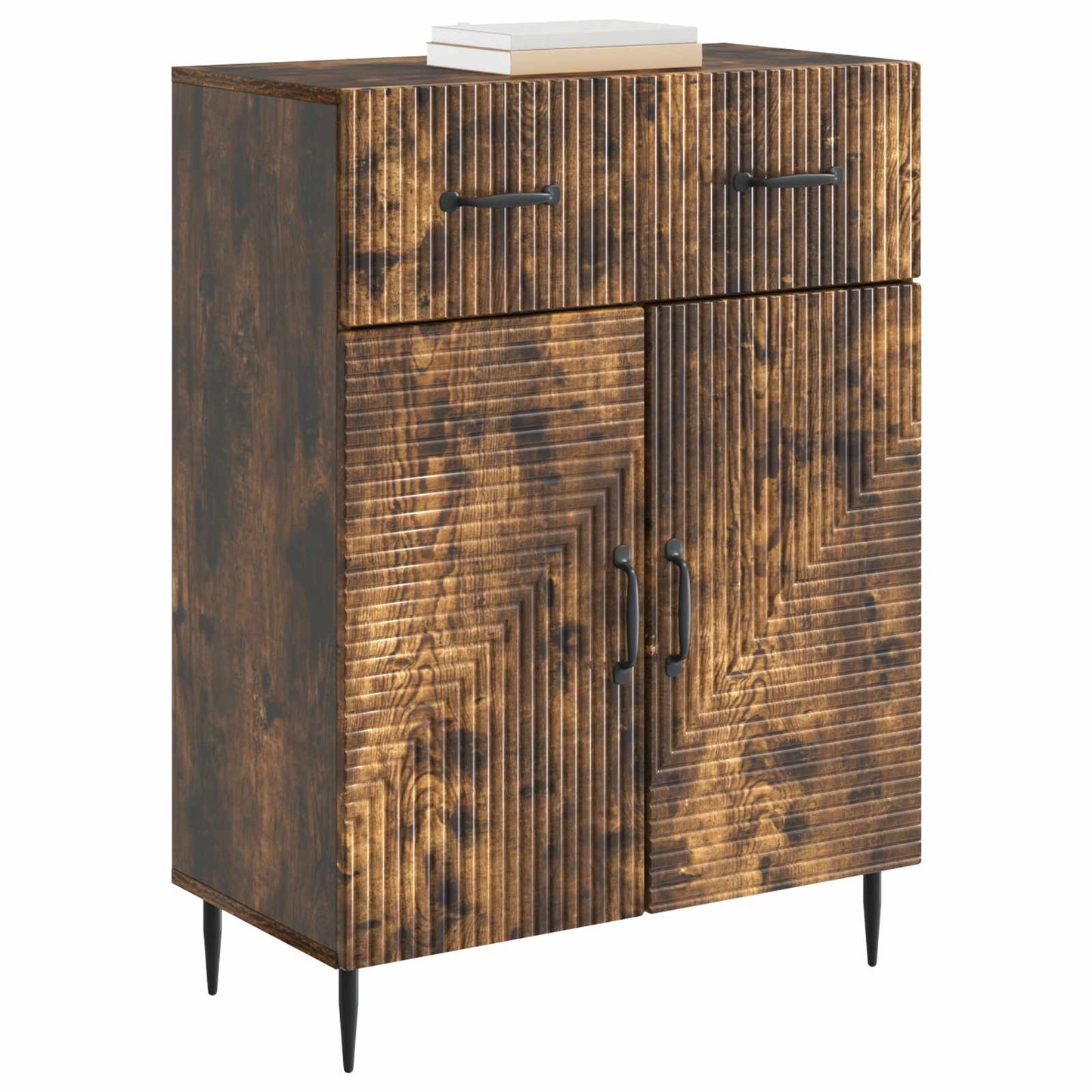 vidaXL Sideboard Smoked Oak 66 x 34.5 x 89.5 cm Engineered Wood
