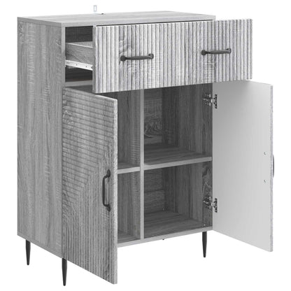 vidaXL Sideboard Grey Sonoma 66 x 34.5 x 89.5 cm Engineered Wood