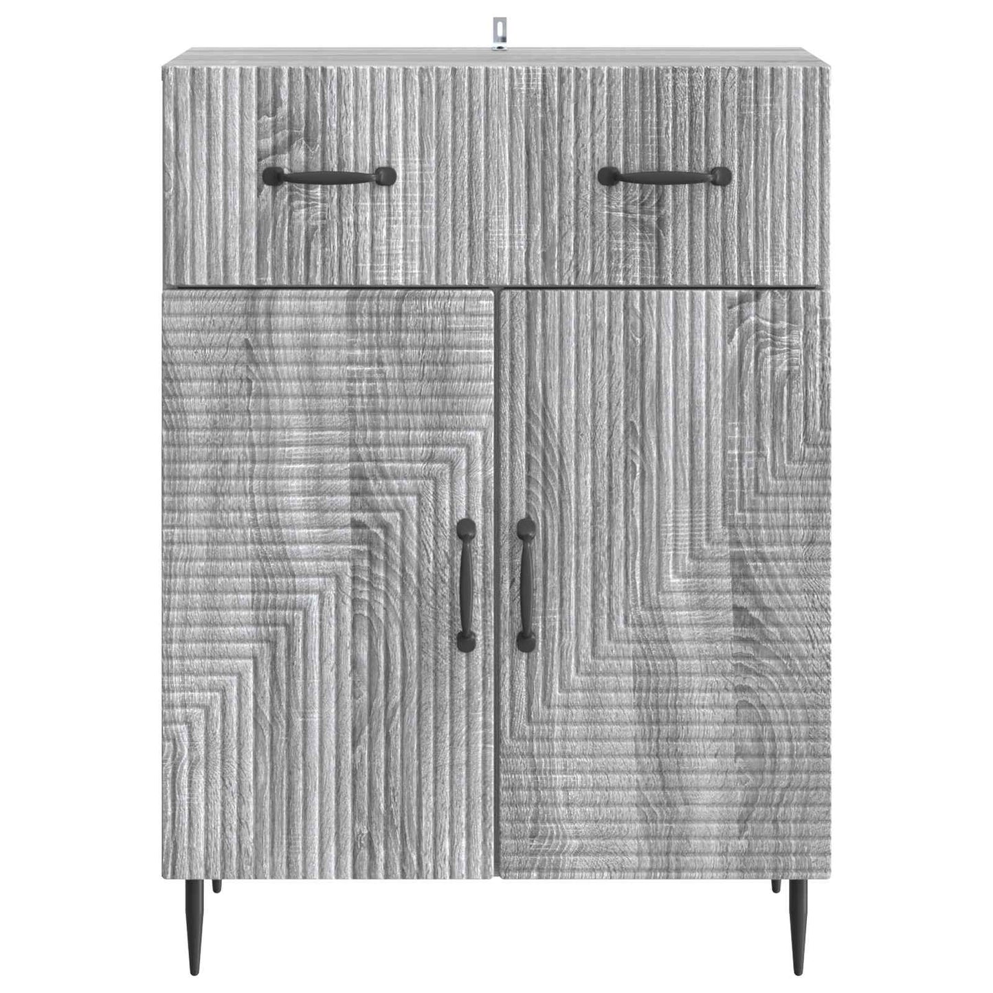 vidaXL Sideboard Grey Sonoma 66 x 34.5 x 89.5 cm Engineered Wood