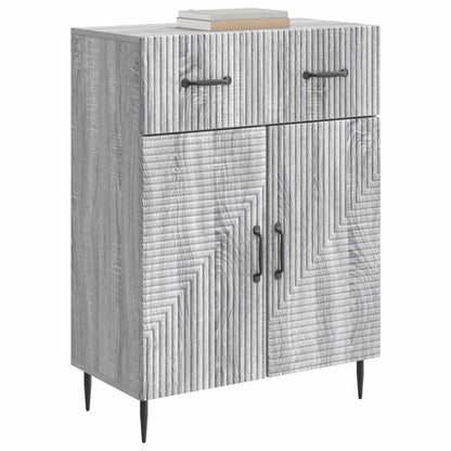 vidaXL Sideboard Grey Sonoma 66 x 34.5 x 89.5 cm Engineered Wood
