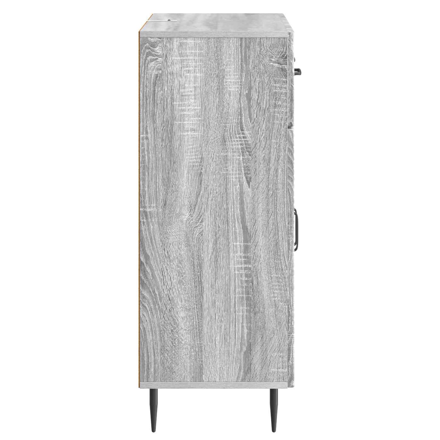 vidaXL Sideboard Grey Sonoma 66 x 34.5 x 89.5 cm Engineered Wood