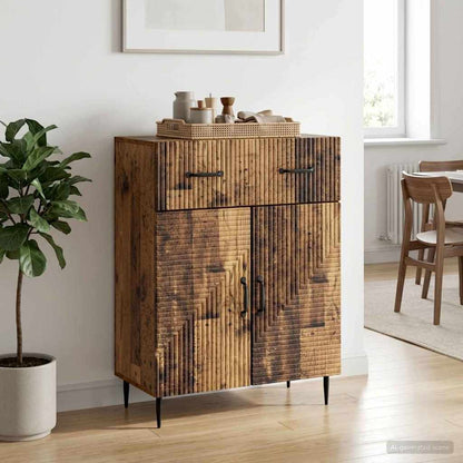 vidaXL Sideboard Old Wood 66 x 34.5 x 89.5 cm Engineered Wood