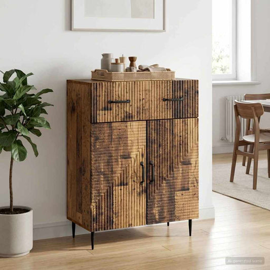 vidaXL Sideboard Old Wood 66 x 34.5 x 89.5 cm Engineered Wood