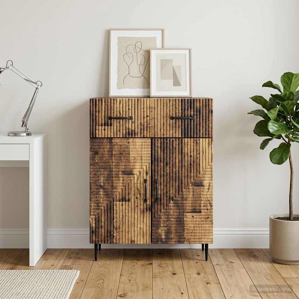 vidaXL Sideboard Old Wood 66 x 34.5 x 89.5 cm Engineered Wood