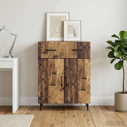 vidaXL Sideboard Old Wood 66 x 34.5 x 89.5 cm Engineered Wood