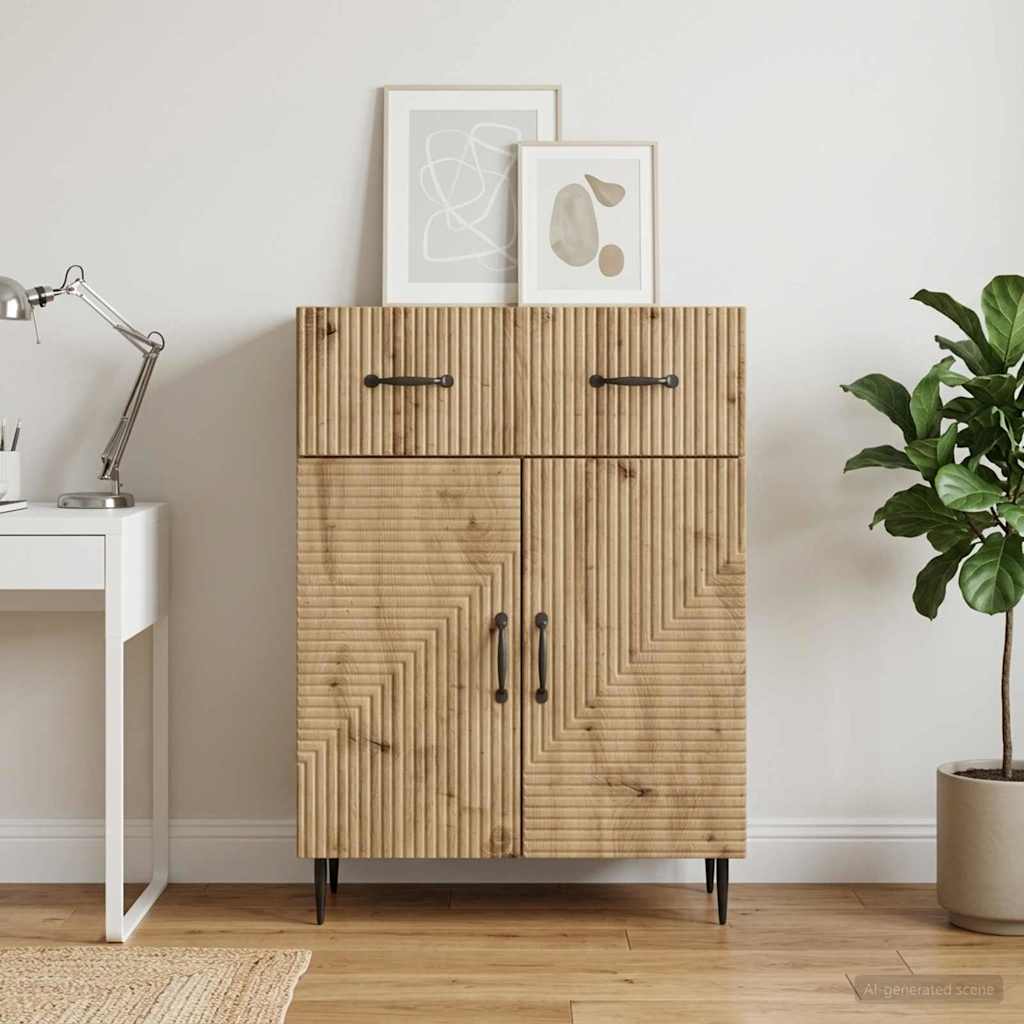 vidaXL Sideboard Artisan Oak 66 x 34.5 x 89.5 cm Engineered Wood