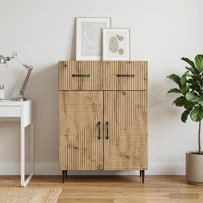 vidaXL Sideboard Artisan Oak 66 x 34.5 x 89.5 cm Engineered Wood