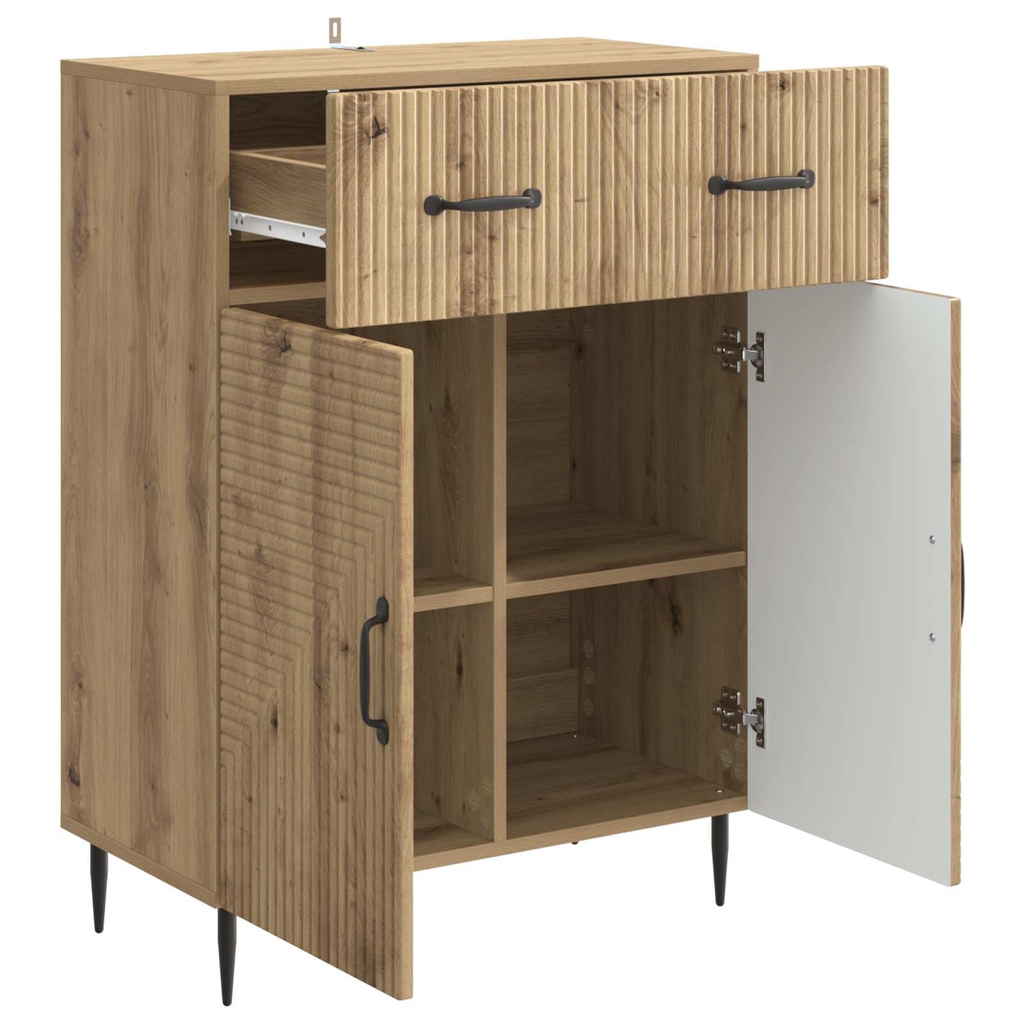 vidaXL Sideboard Artisan Oak 66 x 34.5 x 89.5 cm Engineered Wood