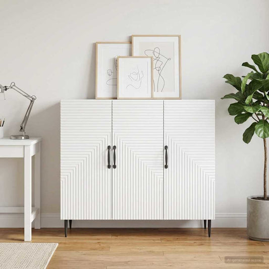 vidaXL Sideboard White 89 x 34.5 x 80 cm Engineered Wood