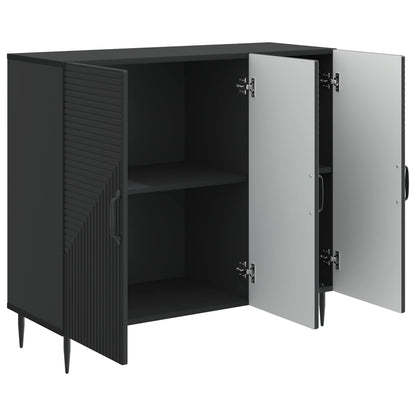 vidaXL Sideboard Black 89 x 34.5 x 80 cm Engineered Wood