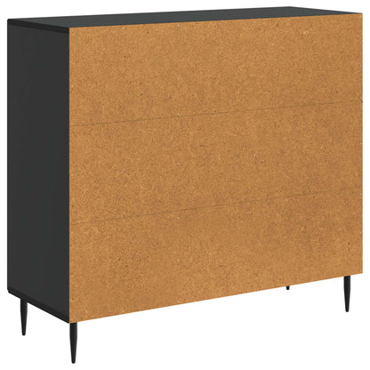 vidaXL Sideboard Black 89 x 34.5 x 80 cm Engineered Wood