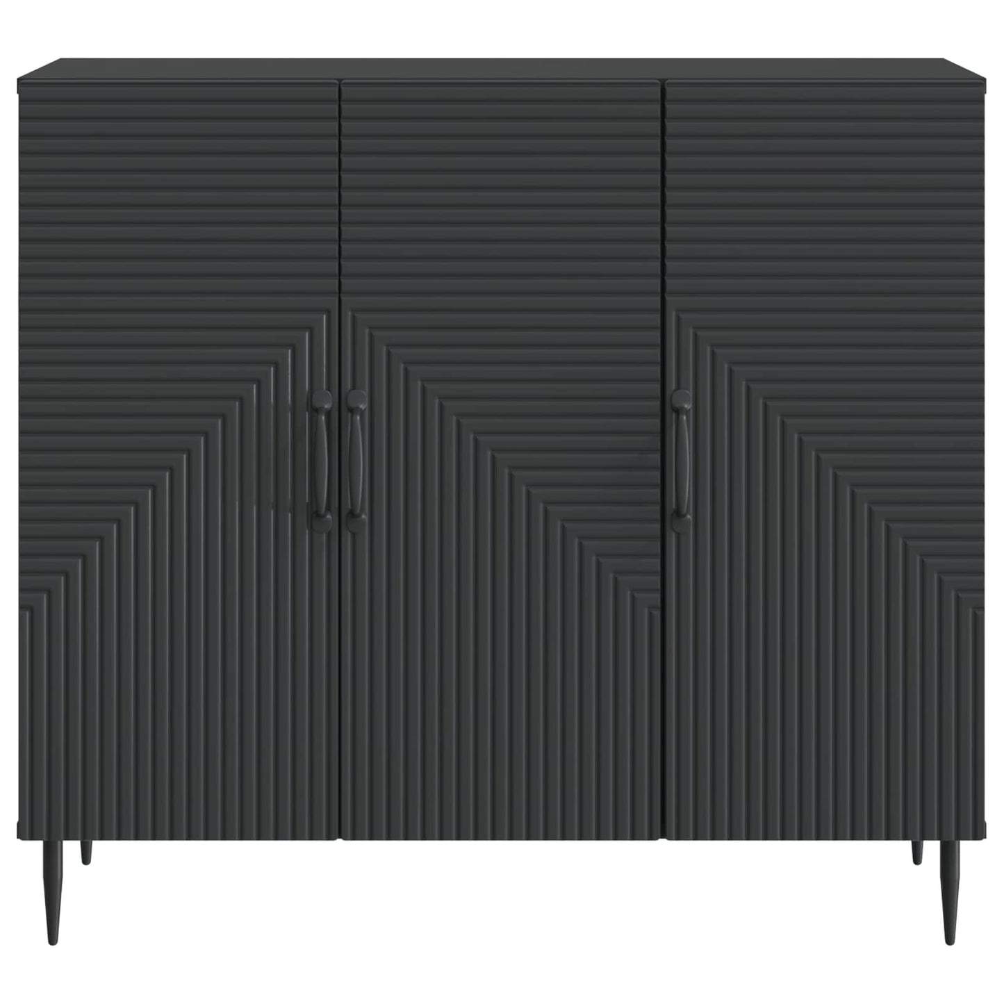 vidaXL Sideboard Black 89 x 34.5 x 80 cm Engineered Wood