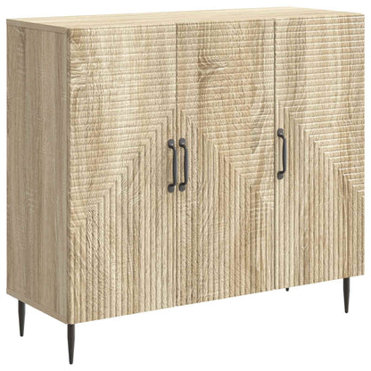 vidaXL Sideboard Sonoma Oak 89 x 34.5 x 80 cm Engineered Wood