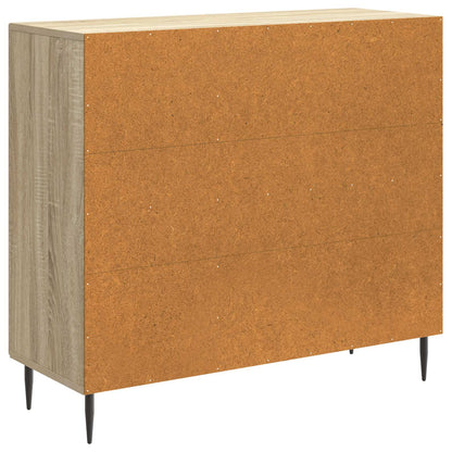 vidaXL Sideboard Sonoma Oak 89 x 34.5 x 80 cm Engineered Wood
