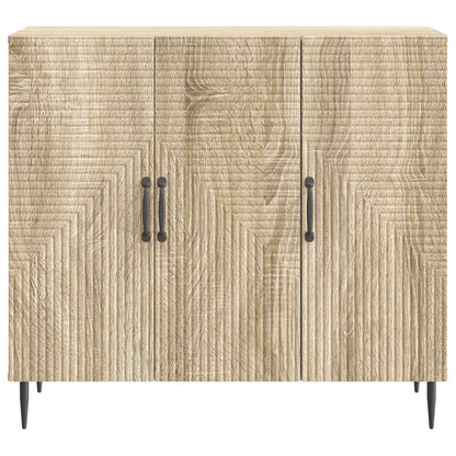 vidaXL Sideboard Sonoma Oak 89 x 34.5 x 80 cm Engineered Wood