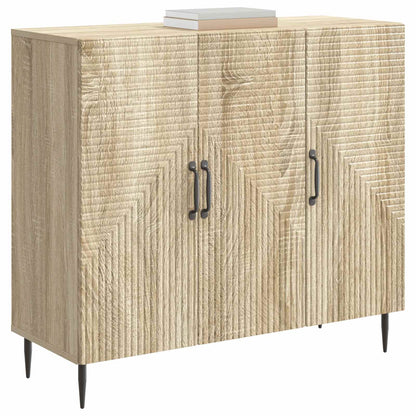 vidaXL Sideboard Sonoma Oak 89 x 34.5 x 80 cm Engineered Wood