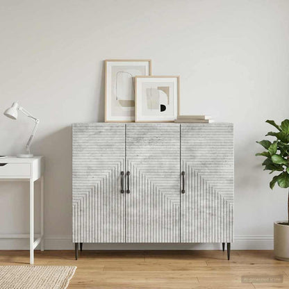 vidaXL Sideboard Concrete Grey 89 x 34.5 x 80 cm Engineered Wood