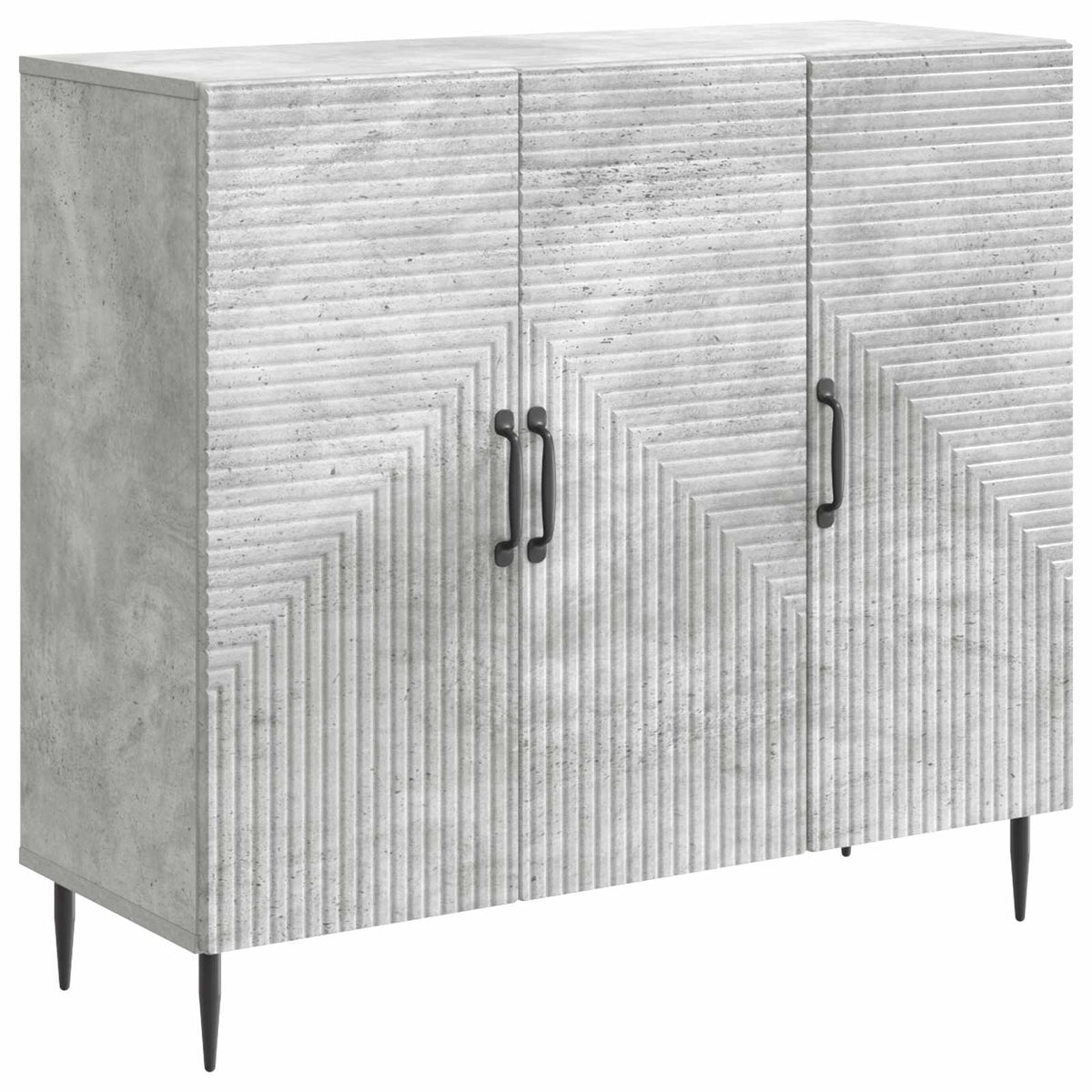 vidaXL Sideboard Concrete Grey 89 x 34.5 x 80 cm Engineered Wood