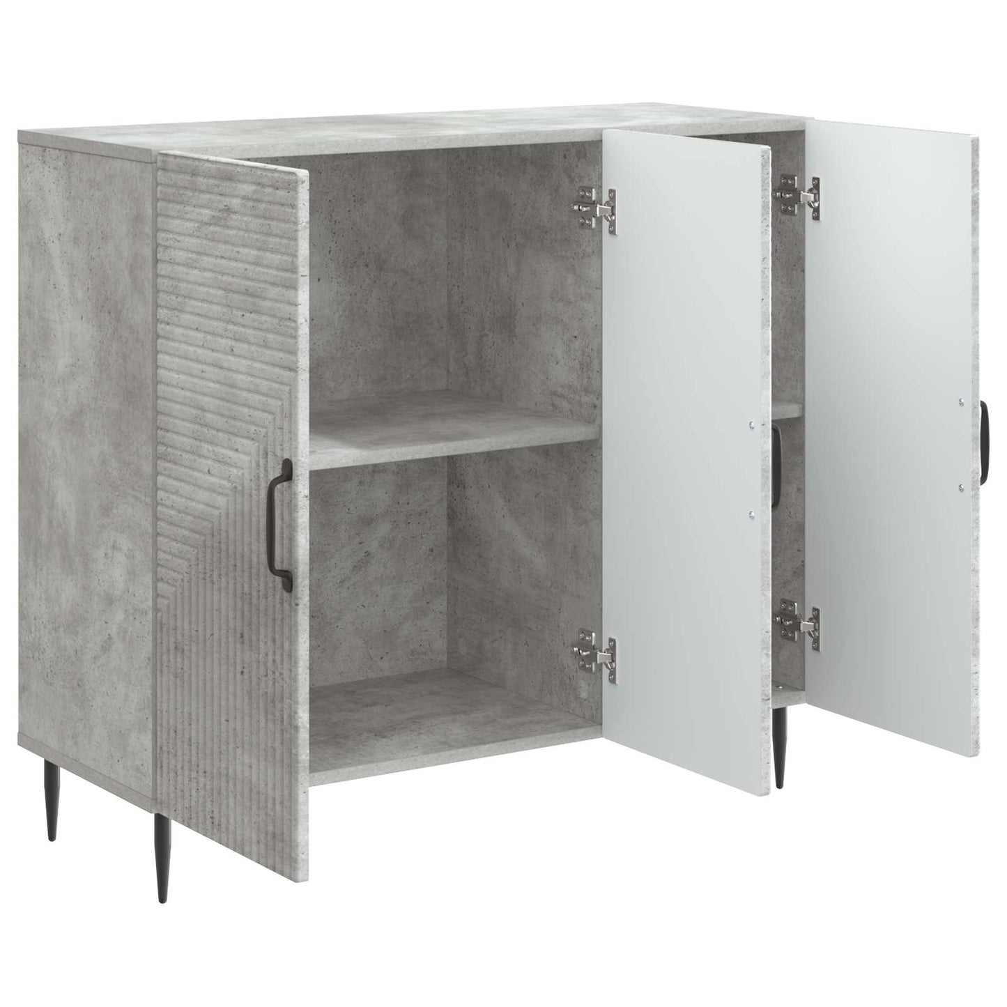 vidaXL Sideboard Concrete Grey 89 x 34.5 x 80 cm Engineered Wood