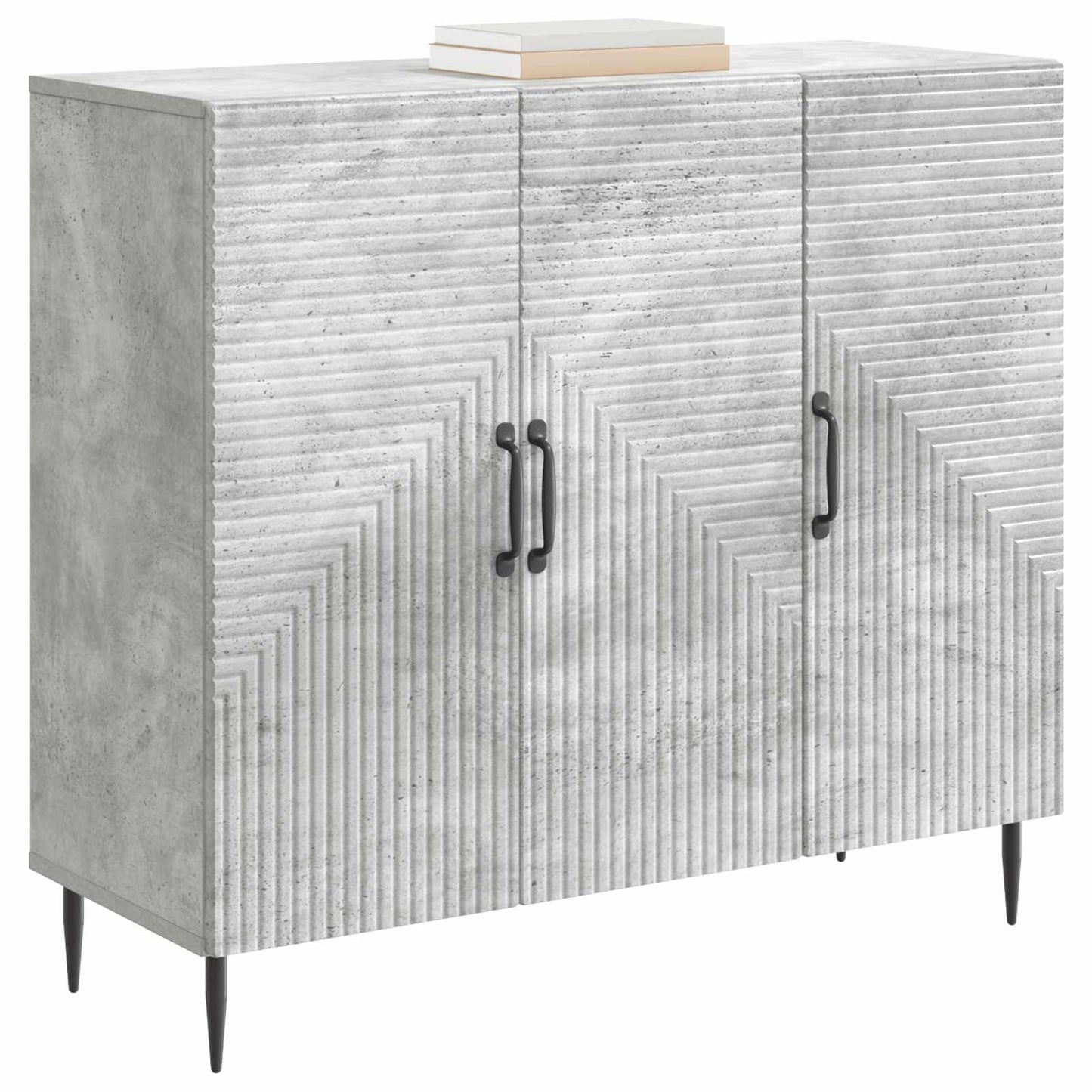vidaXL Sideboard Concrete Grey 89 x 34.5 x 80 cm Engineered Wood