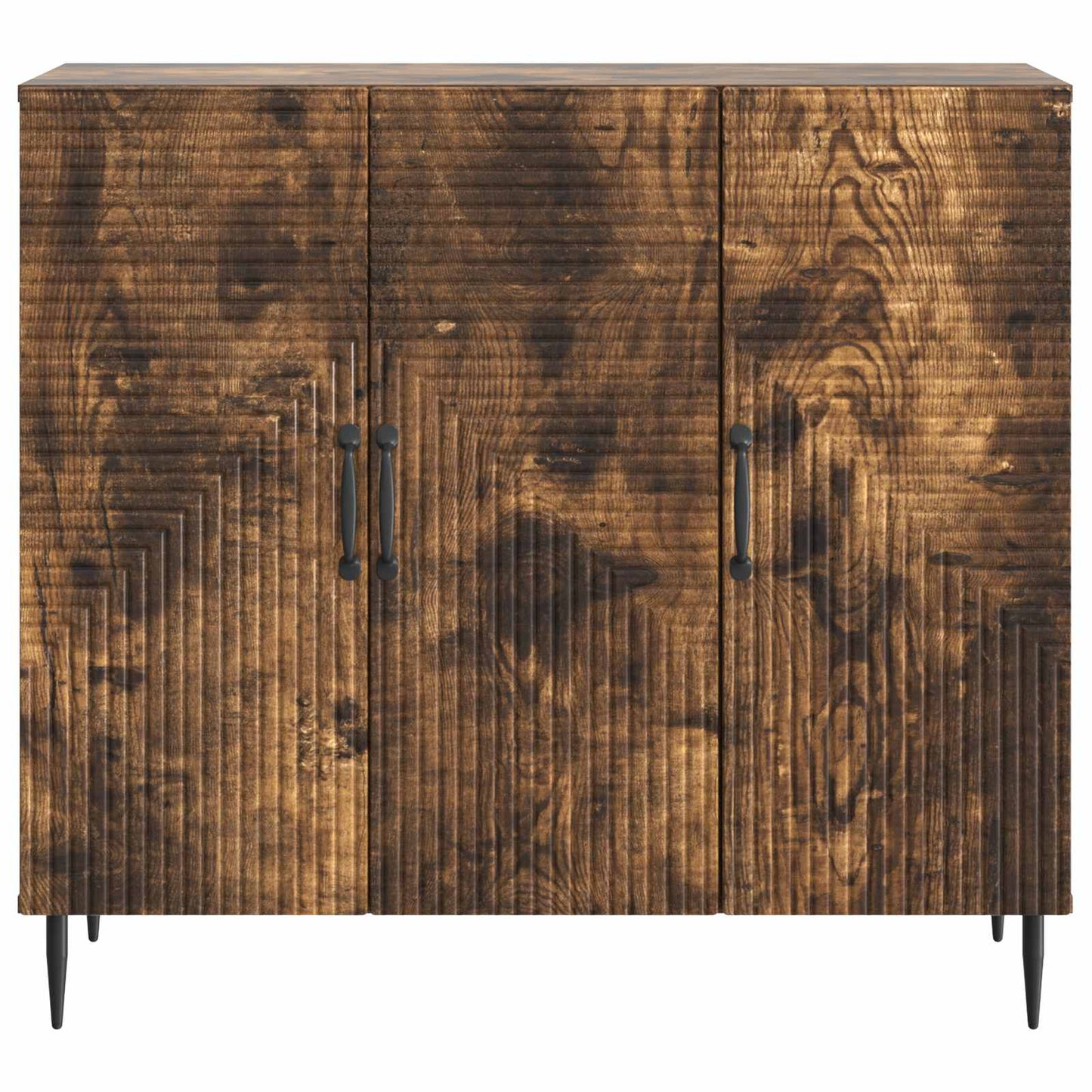 vidaXL Sideboard Smoked Oak 89 x 34.5 x 80 cm Engineered Wood