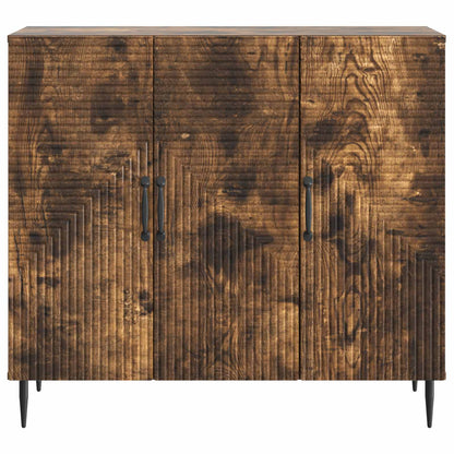 vidaXL Sideboard Smoked Oak 89 x 34.5 x 80 cm Engineered Wood