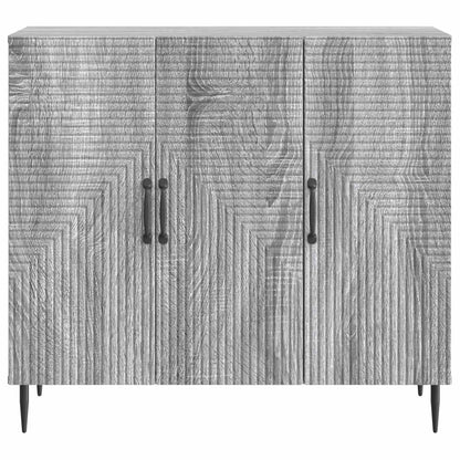 vidaXL Sideboard Grey Sonoma 89 x 34.5 x 80 cm Engineered Wood