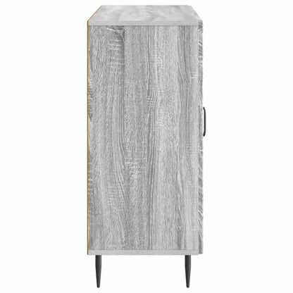vidaXL Sideboard Grey Sonoma 89 x 34.5 x 80 cm Engineered Wood