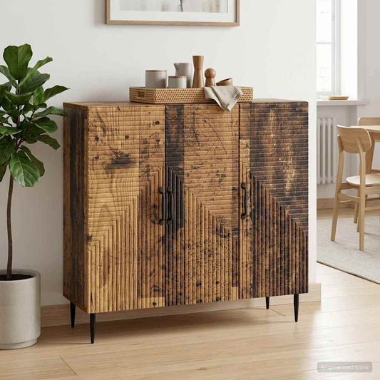 vidaXL Sideboard Old Wood 89 x 34.5 x 80 cm Engineered Wood