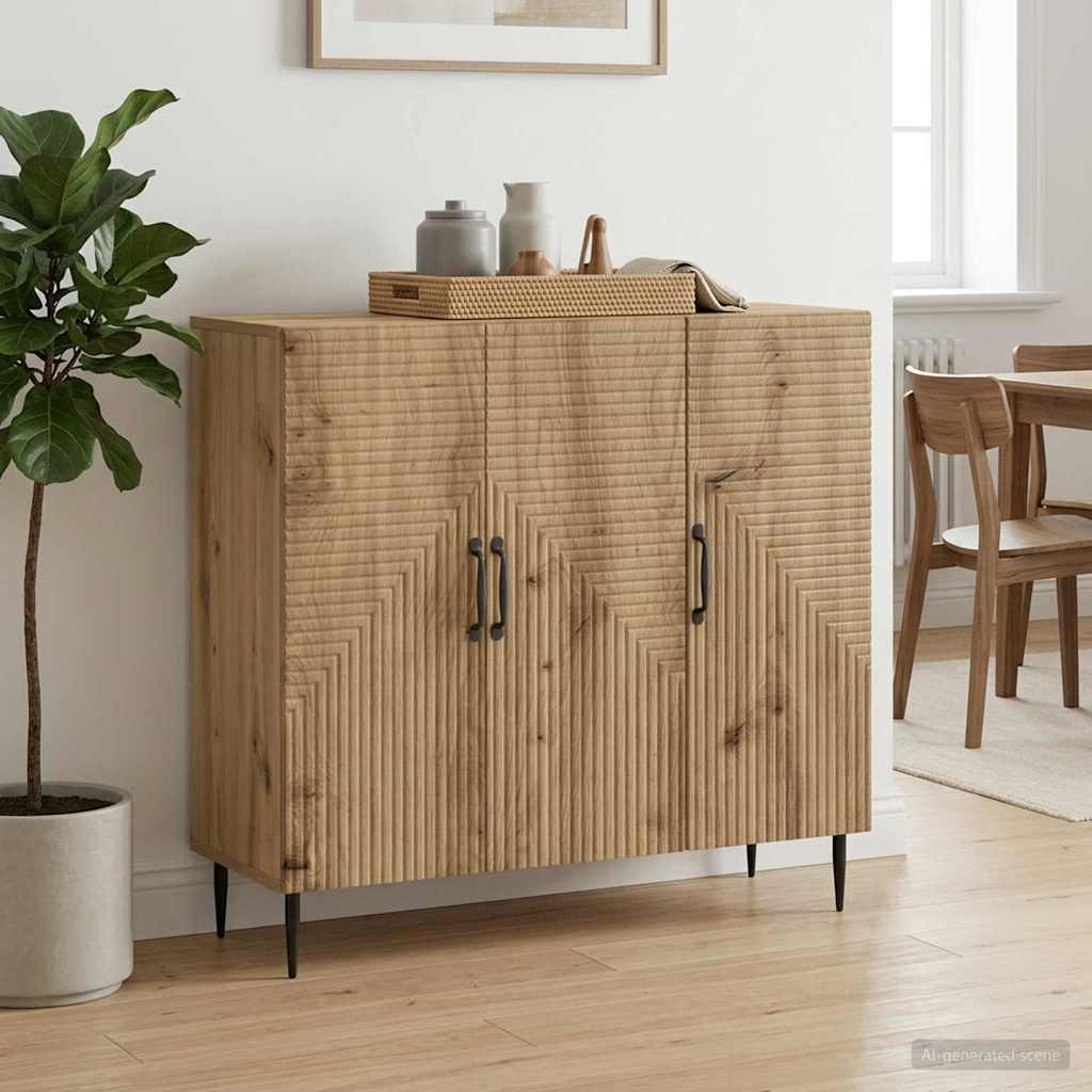 vidaXL Sideboard Artisan Oak 89 x 34.5 x 80 cm Engineered Wood
