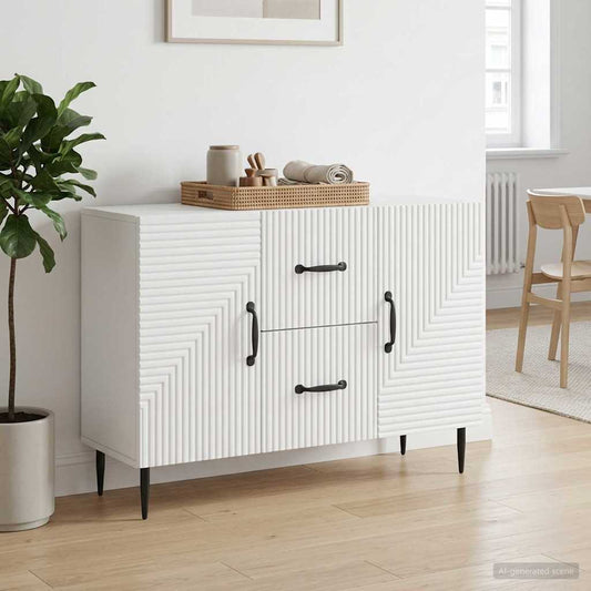 vidaXL Sideboard White 89 x 34.5 x 60 cm Engineered Wood