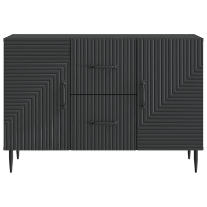 vidaXL Sideboard with Drawer Black 89 x 34.5 x 60 cm Engineered Wood