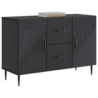 vidaXL Sideboard with Drawer Black 89 x 34.5 x 60 cm Engineered Wood