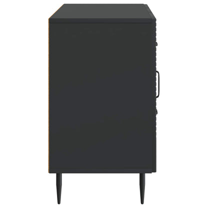 vidaXL Sideboard with Drawer Black 89 x 34.5 x 60 cm Engineered Wood