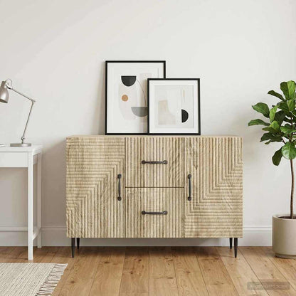 vidaXL Sideboard Sonoma Oak 89 x 34.5 x 60 cm Engineered Wood