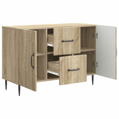 vidaXL Sideboard Sonoma Oak 89 x 34.5 x 60 cm Engineered Wood