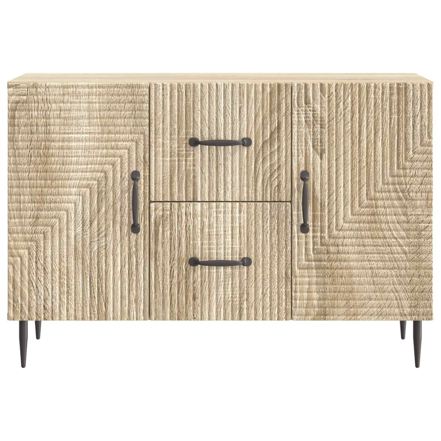 vidaXL Sideboard Sonoma Oak 89 x 34.5 x 60 cm Engineered Wood