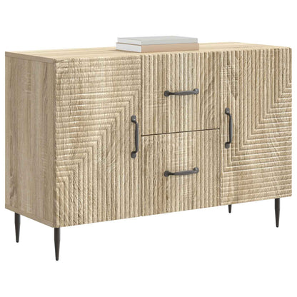 vidaXL Sideboard Sonoma Oak 89 x 34.5 x 60 cm Engineered Wood