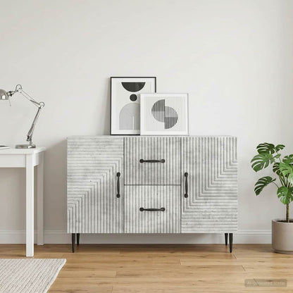 vidaXL Sideboard Concrete Grey 89 x 34.5 x 60 cm Engineered Wood
