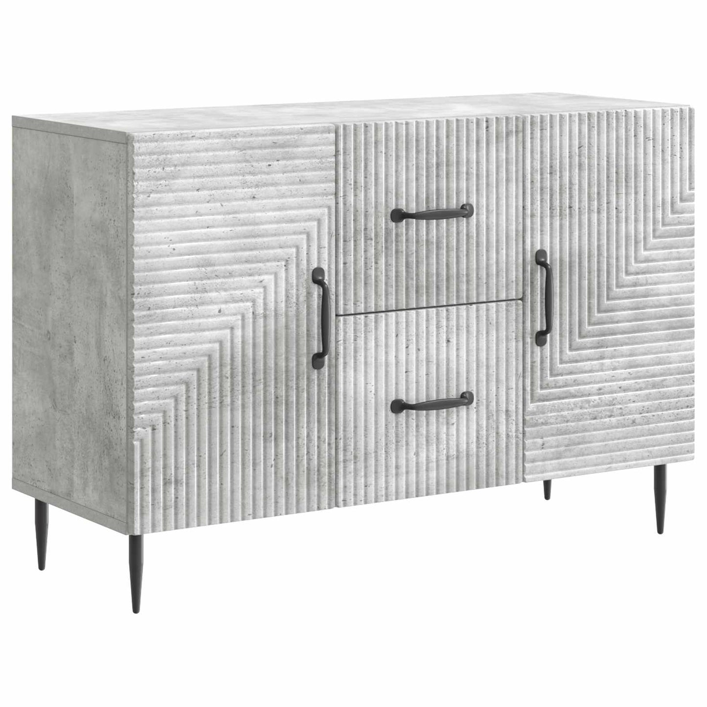 vidaXL Sideboard Concrete Grey 89 x 34.5 x 60 cm Engineered Wood