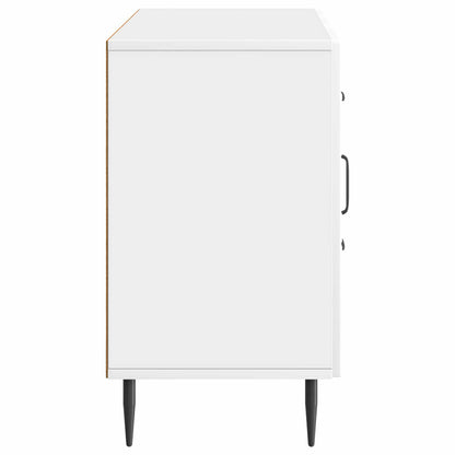 vidaXL Sideboard High Gloss White 89 x 34.5 x 60 cm Engineered Wood