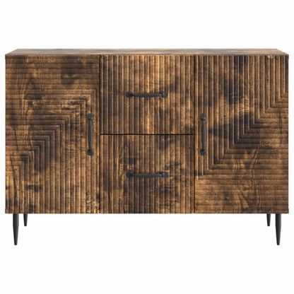 vidaXL Sideboard Smoked Oak 89 x 34.5 x 60 cm Engineered Wood
