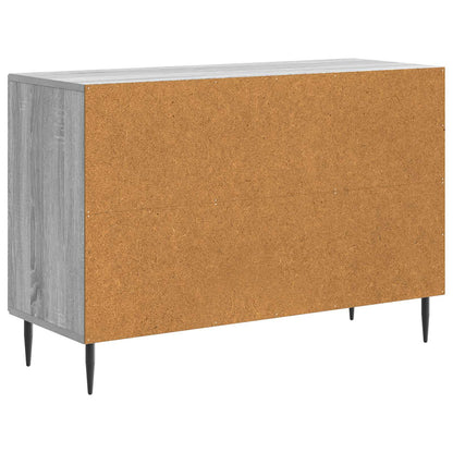 vidaXL Sideboard Grey Sonoma 89 x 34.5 x 60 cm Engineered Wood